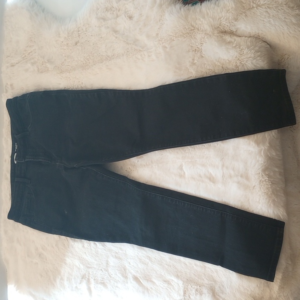 Old Navy size 12 short pre-owned black skinny jeans